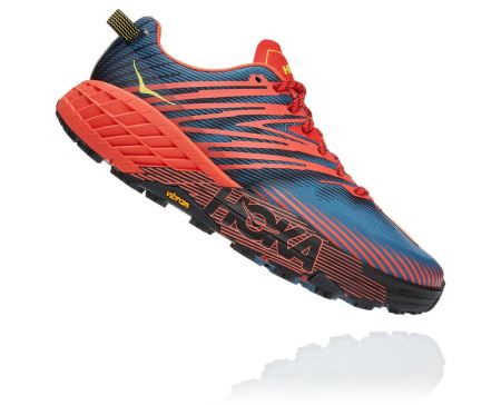 Hoka One One Speedgoat 4 - Adidasi Alergare Barbati Albastri | RO-47R7VUO